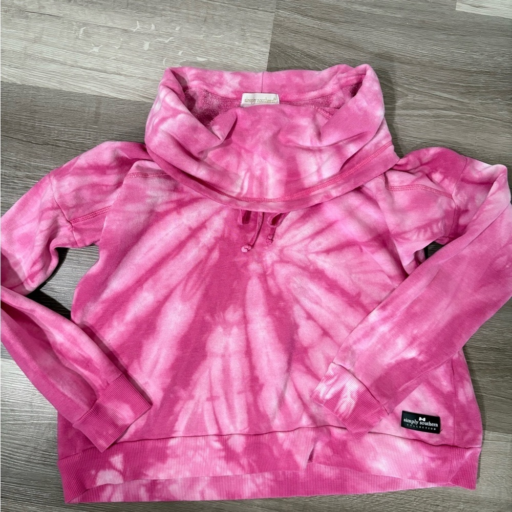 Simply Southern Pink Fleece Sweatshirt